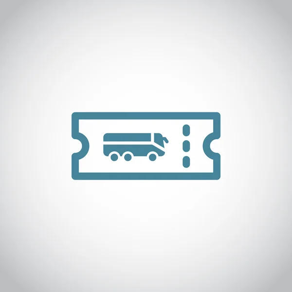 Bus passagier ticket pictogram — Stockvector
