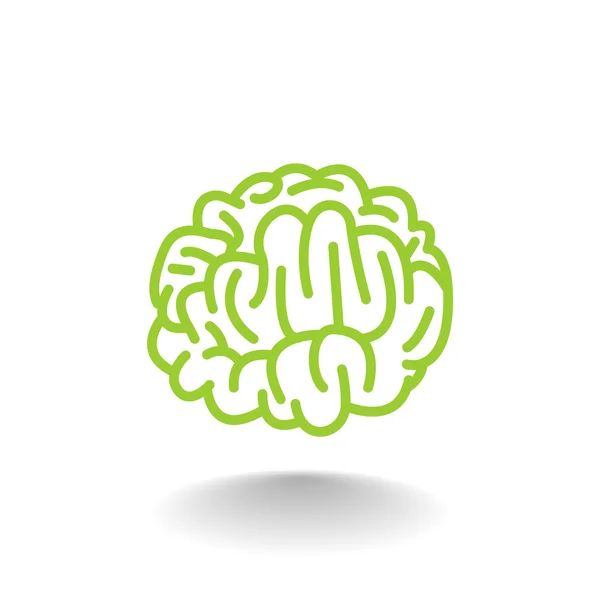 Icône du cerveau humain — Image vectorielle