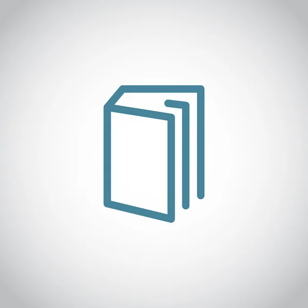 Pictografo libro icono — Vector de stock