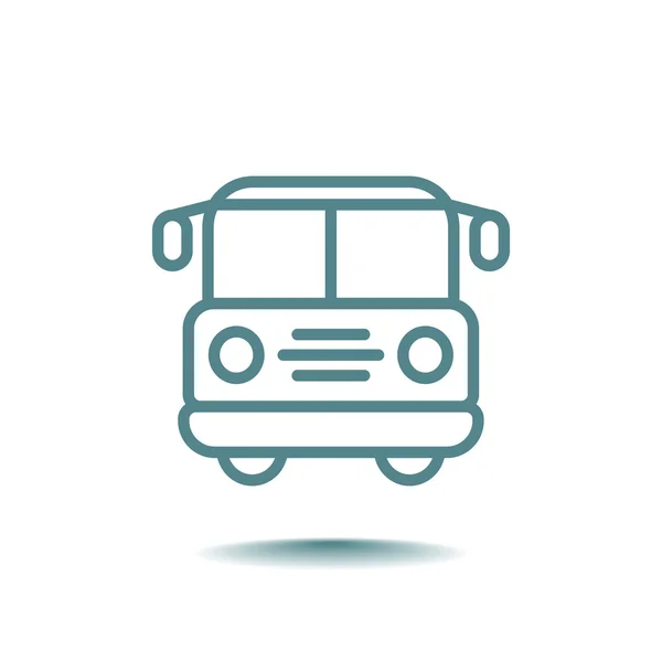 Pictogram schoolbus — Stockvector