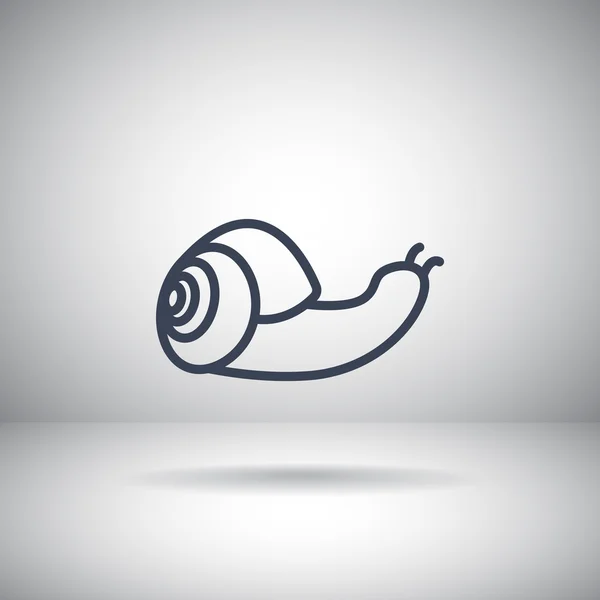 Icône d'escargot dessin animé mignon — Image vectorielle