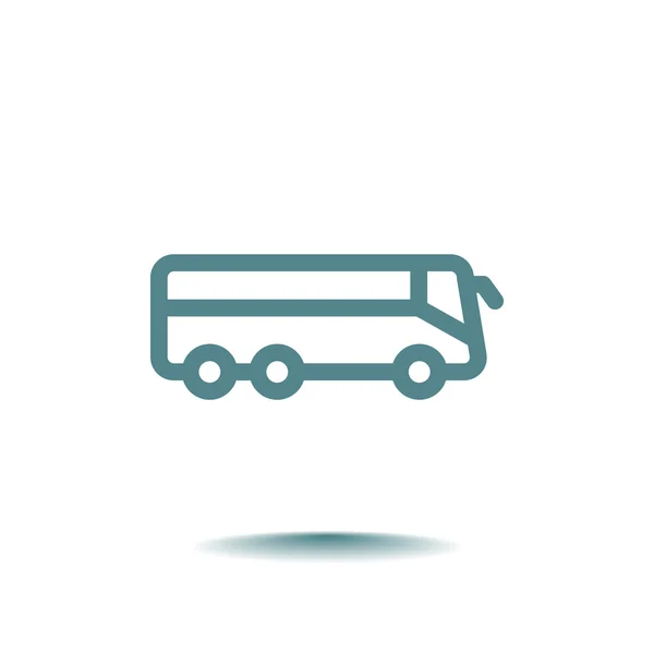 Icono del autobús de pasajeros — Vector de stock