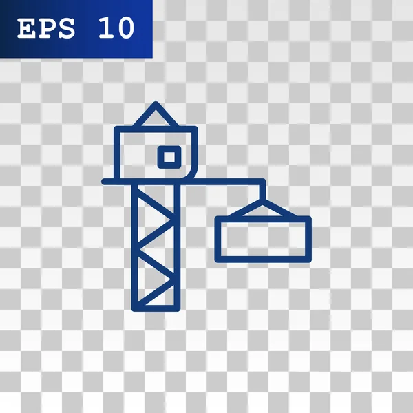Ikona żurawia budowlanego — Wektor stockowy
