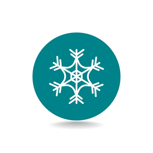 Winter snowflake icon — Stock Vector