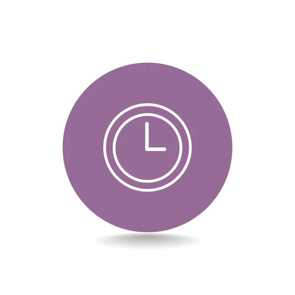 Kulaté hodiny ikona — Stockový vektor