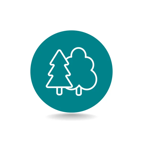 Ikone der Waldbäume — Stockvektor
