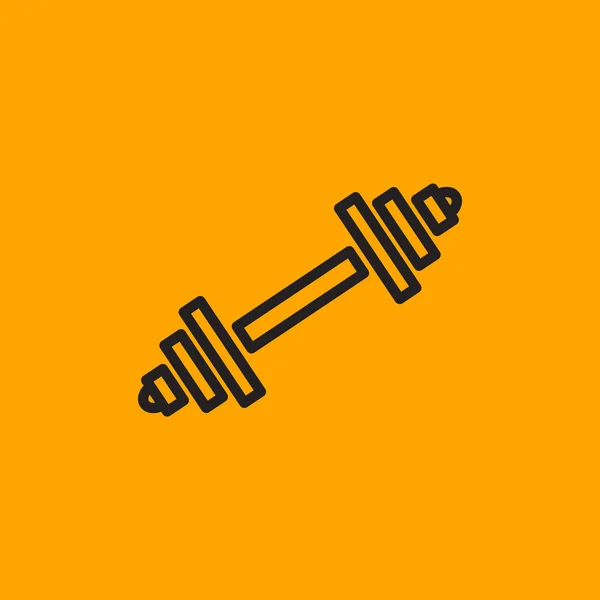 Icono de la mancuerna de fitness — Vector de stock