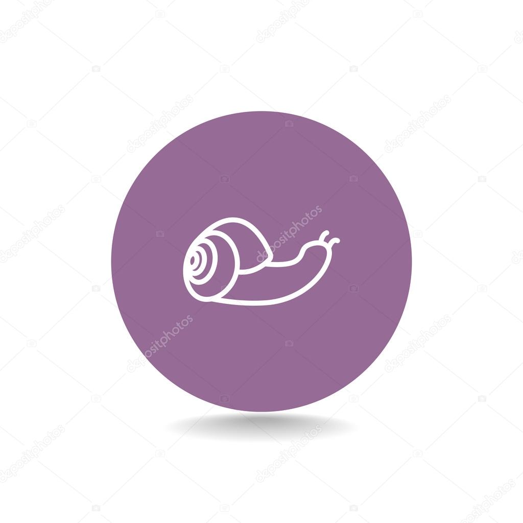 cute cartoon snail icon