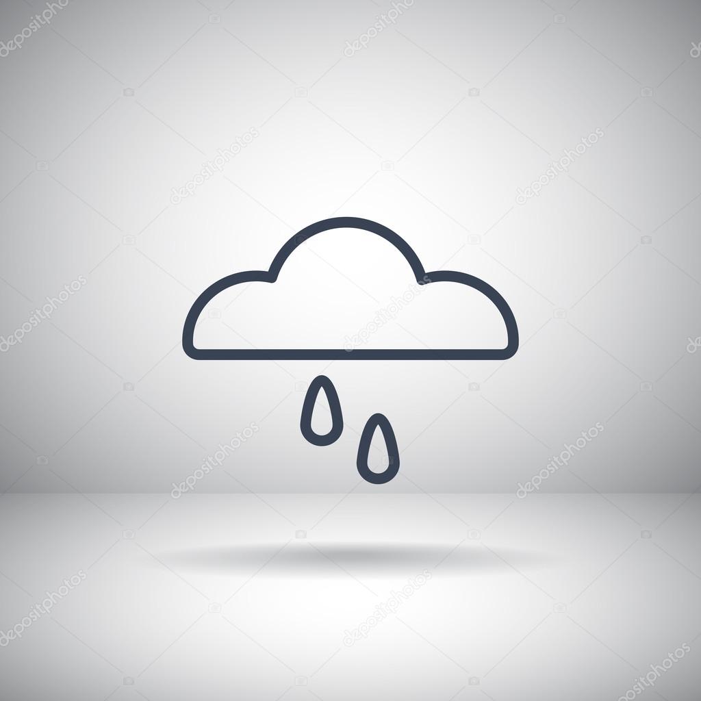 cloud and rain icon