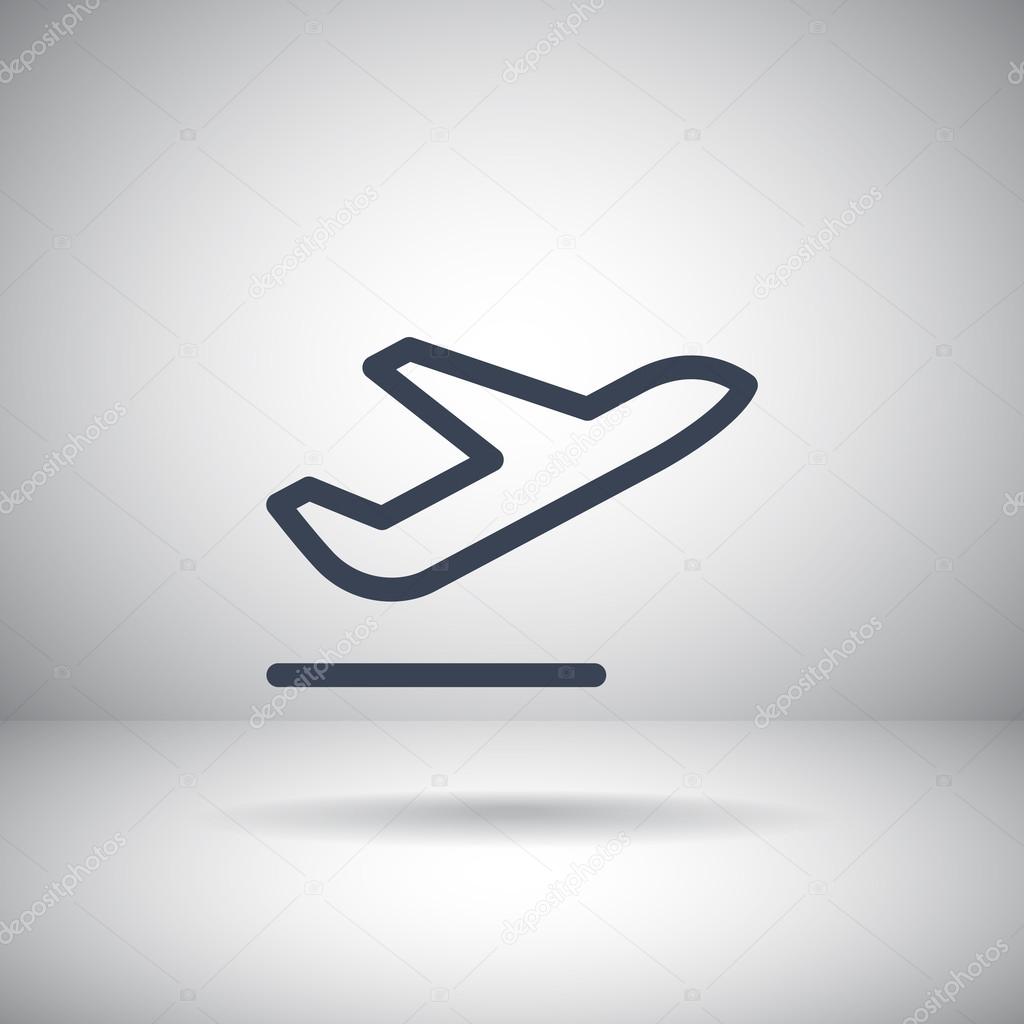 passenger airplane icon