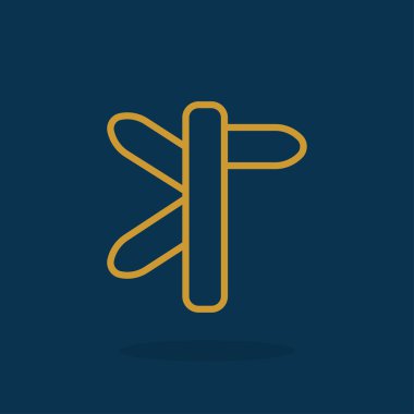 yön işareti simgesi