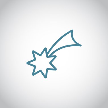 Noel yıldızı simge. 