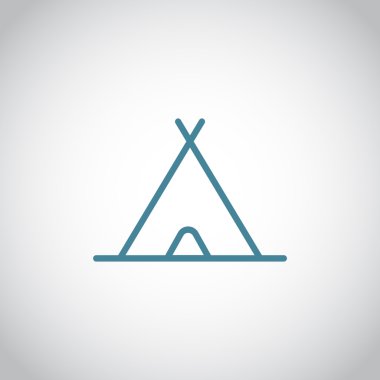 kamp çadırı simgesi