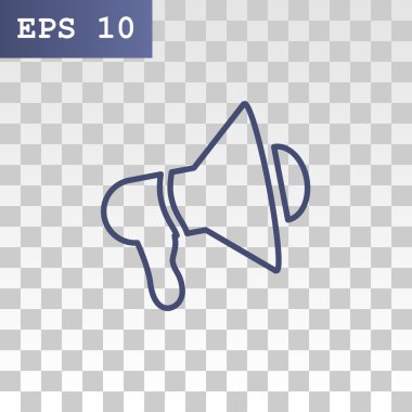 Grafik megafon simgesi