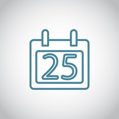 25 Aralık takvim simgesini