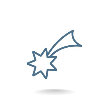 Noel yıldızı simge. 