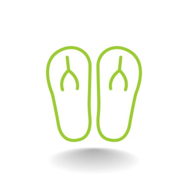 plaj terlikleri simgesi 