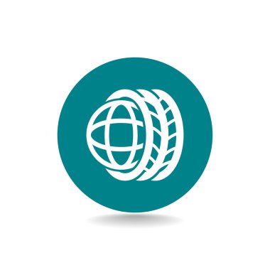 araba lastikleri ve simge