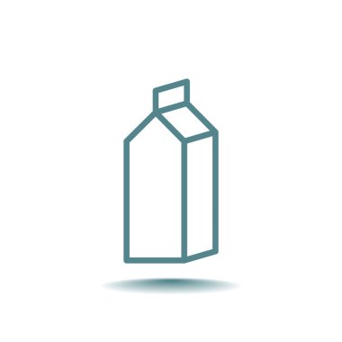 Kağıt paket süt simgesinin