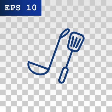 Kepçe ve spatula simgesi