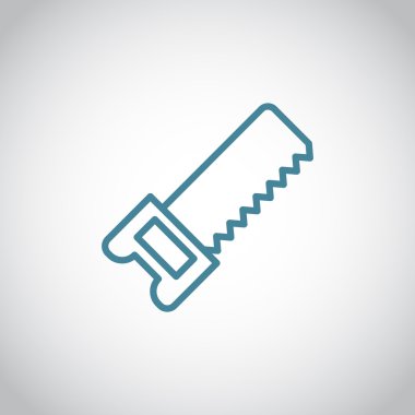 demir testeresi aracı simgesini