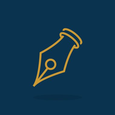 Mürekkep kalem simgesi simgesi