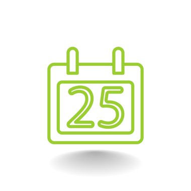 25 Aralık takvim simgesini