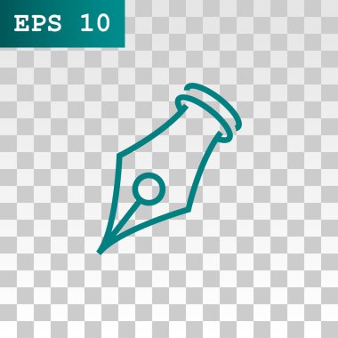 Mürekkep kalem simgesi simgesi