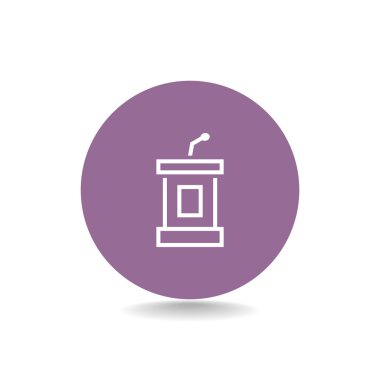 Kürsü mikrofonu simgesinin