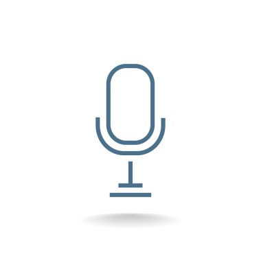 Retro Mikrofon Simgesi