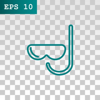 maske ve şnorkel simgesi