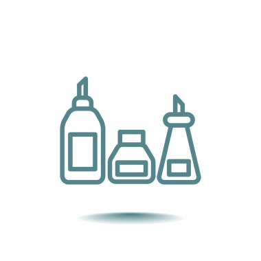 mutfak şişe set simgesi  