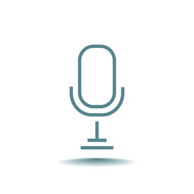 Retro Mikrofon Simgesi