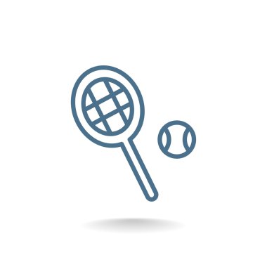 Tenis raketi topu simgesiyle