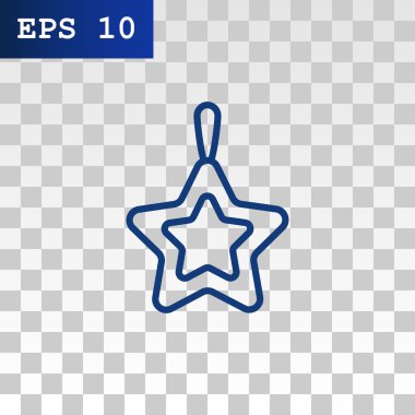 Noel yıldızı simge. 