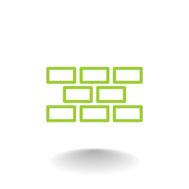 İnşaat tuğla simgesi