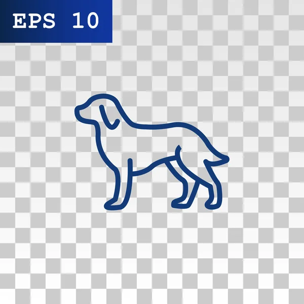 Icono de perro de dibujos animados — Vector de stock