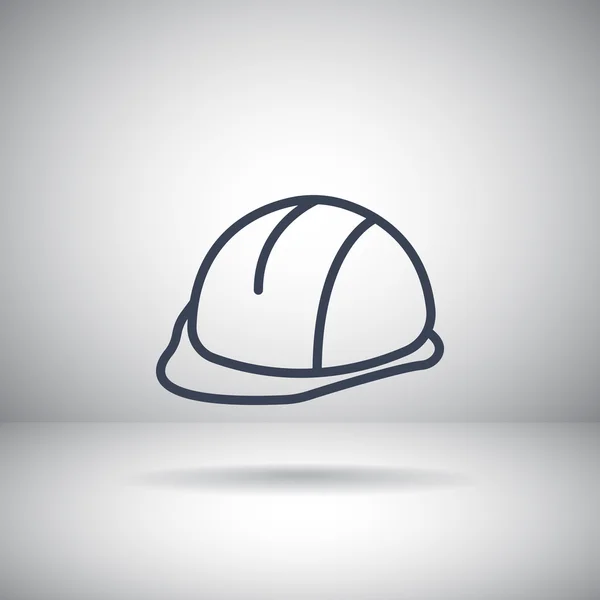 Icône de casque de construction — Image vectorielle