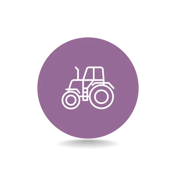 Landbouw trekker pictogram — Stockvector