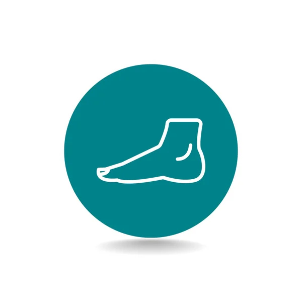 Human foot icon — Stock Vector