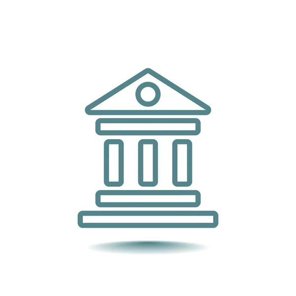 Bank building icon — Stock Vector