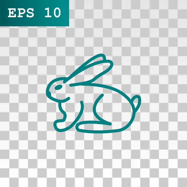 Icono de conejo o conejo — Archivo Imágenes Vectoriales
