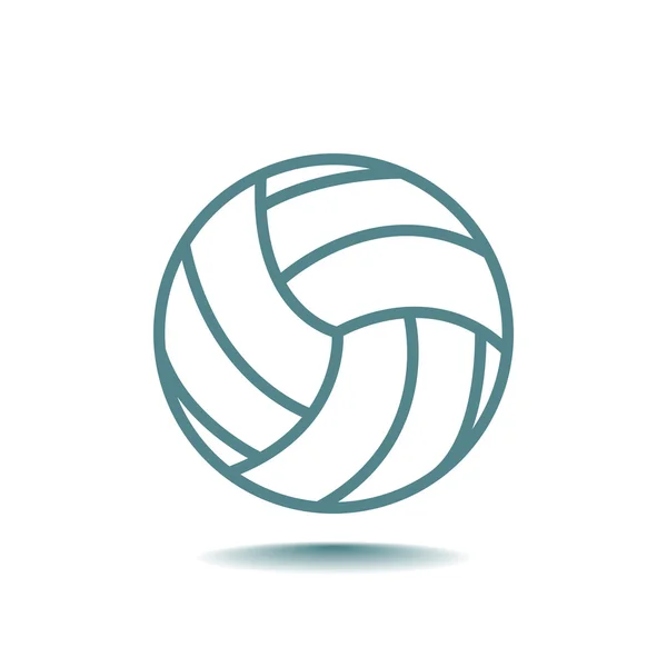Volejbalový míč ikona — Stockový vektor