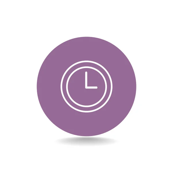 Reloj redondo icono — Vector de stock