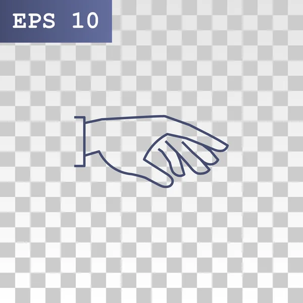 Плоский значок руки — стоковий вектор