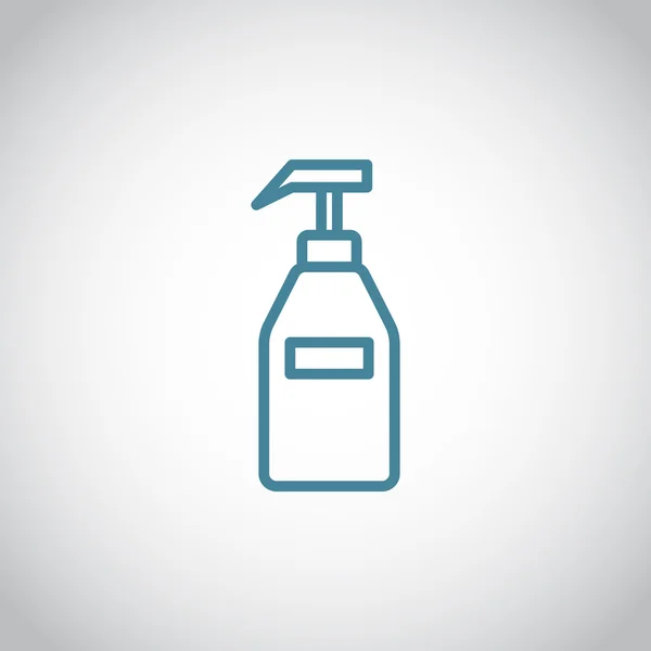 Gel, schuim of vloeibare zeep fles pictogram — Stockvector