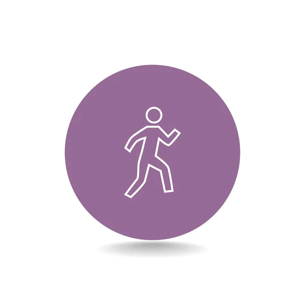 Icono del Hombre Corriendo — Vector de stock