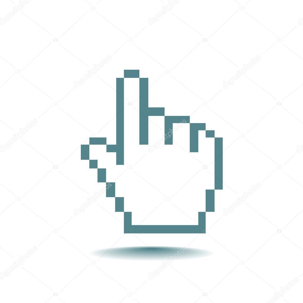 Hand cursor web icon