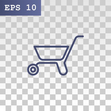 metal el arabası simgesi