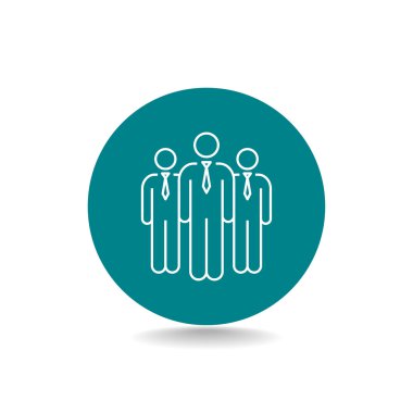 Grup iş insanlar simgesinin